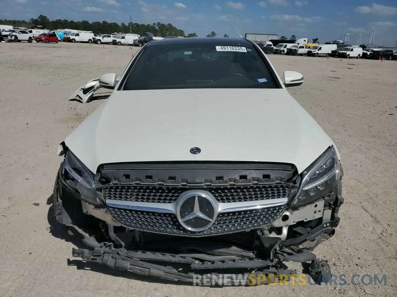 5 fotografías del automóvil dañado W1KWF8DB0LR595084 MERCEDES-BENZ C-CLASS 2020