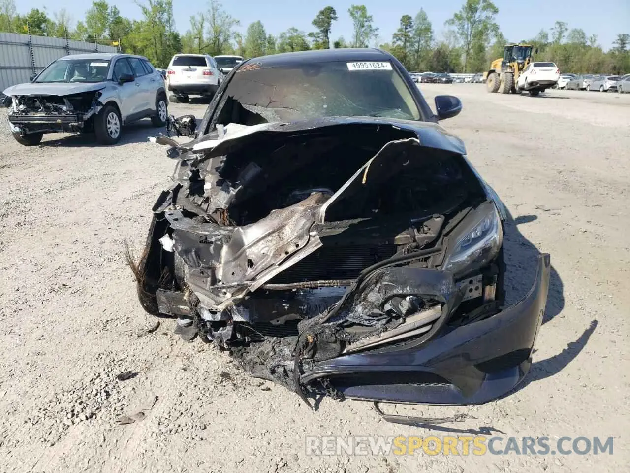 5 fotografías del automóvil dañado W1KWF8DB0LR600137 MERCEDES-BENZ C-CLASS 2020