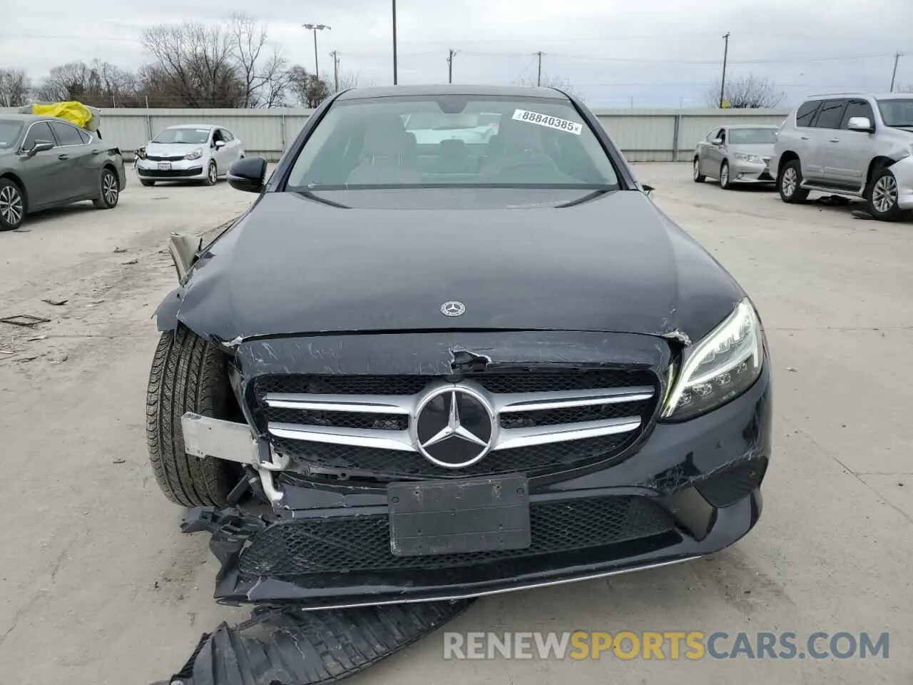 5 fotografías del automóvil dañado W1KWF8DB4LR570902 MERCEDES-BENZ C-CLASS 2020