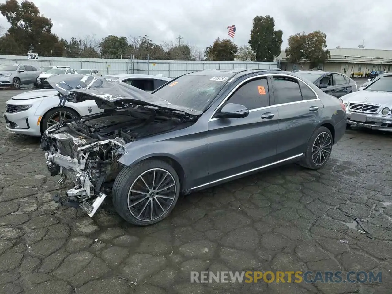 1 fotografías del automóvil dañado W1KWF8DB5LR599664 MERCEDES-BENZ C-CLASS 2020
