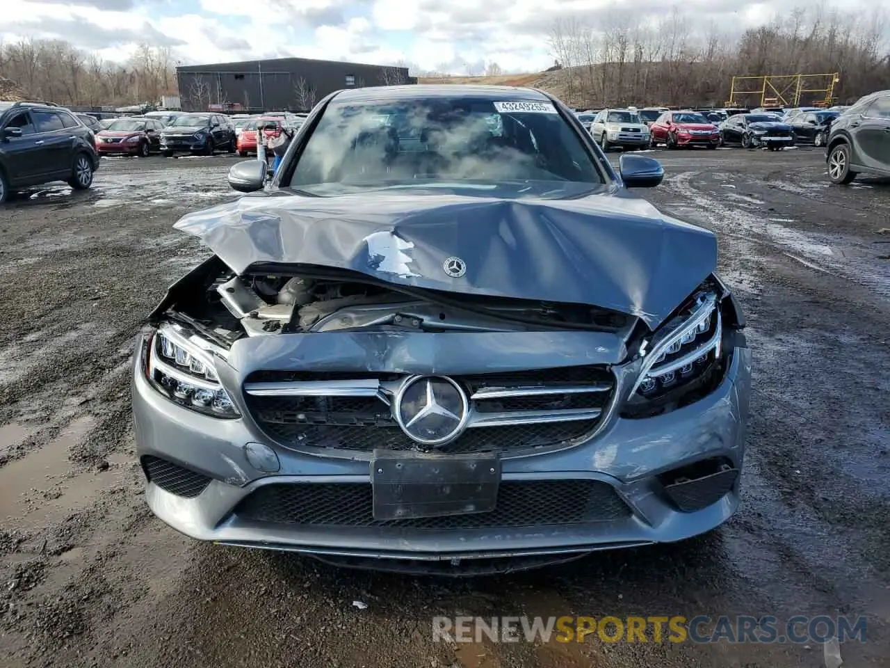 5 fotografías del automóvil dañado W1KWF8EB0LR572449 MERCEDES-BENZ C-CLASS 2020