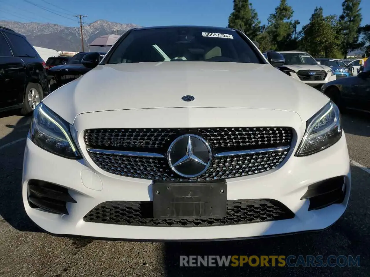 5 fotografías del automóvil dañado W1KWF8EB2LR594193 MERCEDES-BENZ C-CLASS 2020