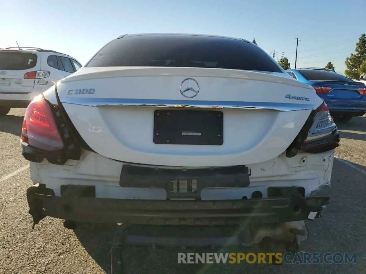 6 fotografías del automóvil dañado W1KWF8EB2LR594193 MERCEDES-BENZ C-CLASS 2020