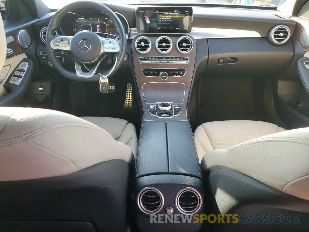 8 fotografías del automóvil dañado W1KWF8EB2LR594193 MERCEDES-BENZ C-CLASS 2020