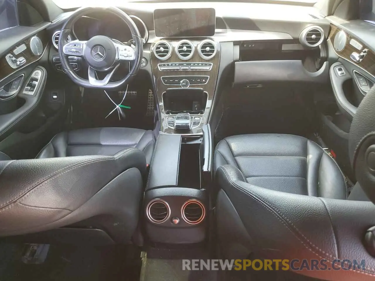 8 fotografías del automóvil dañado W1KWF8EB4LR580098 MERCEDES-BENZ C-CLASS 2020