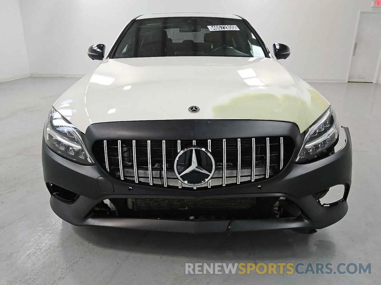 5 fotografías del automóvil dañado W1KWF8EB6LR597226 MERCEDES-BENZ C-CLASS 2020
