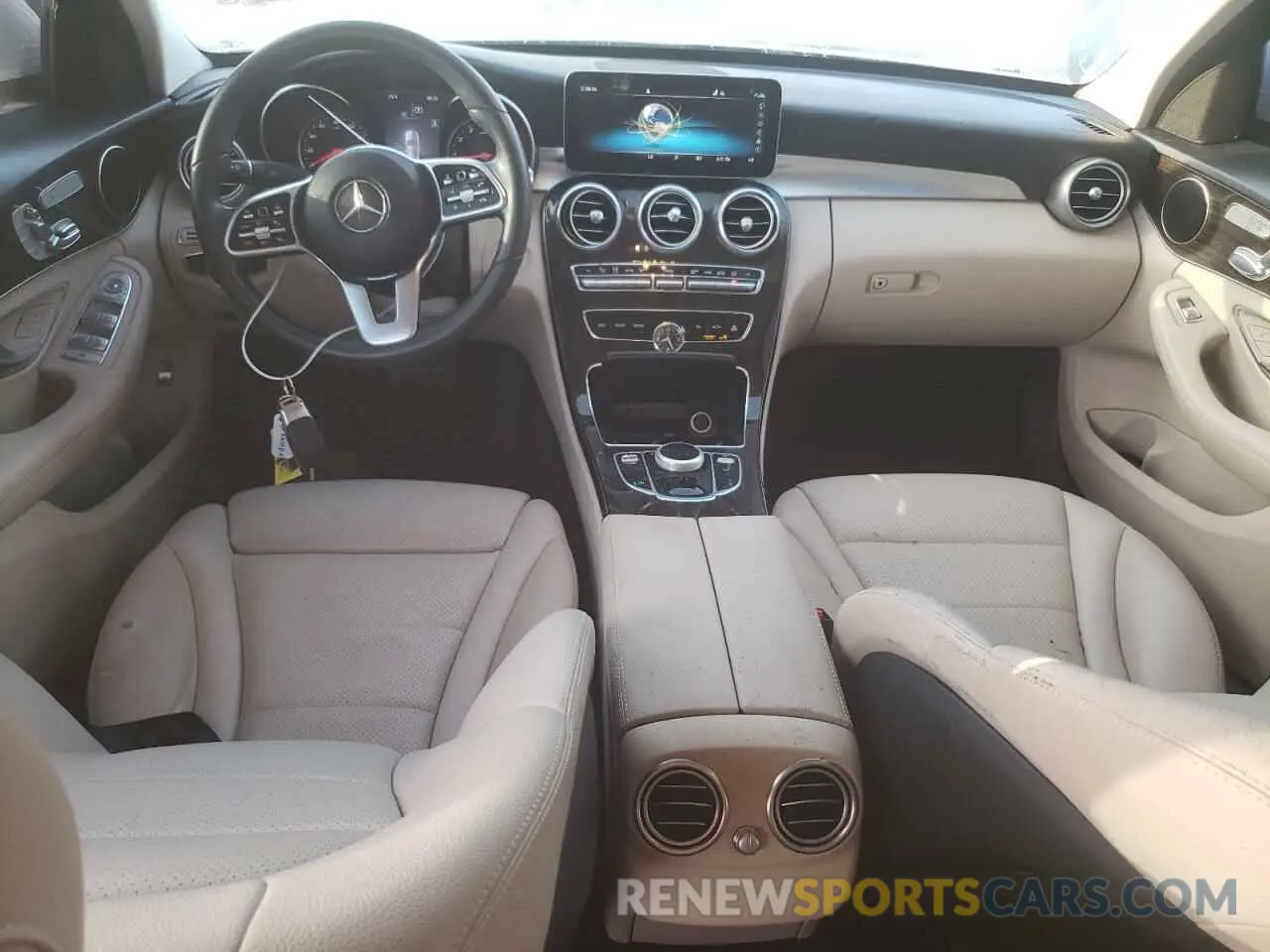 8 fotografías del automóvil dañado WDDWF8DB2LR549076 MERCEDES-BENZ C-CLASS 2020