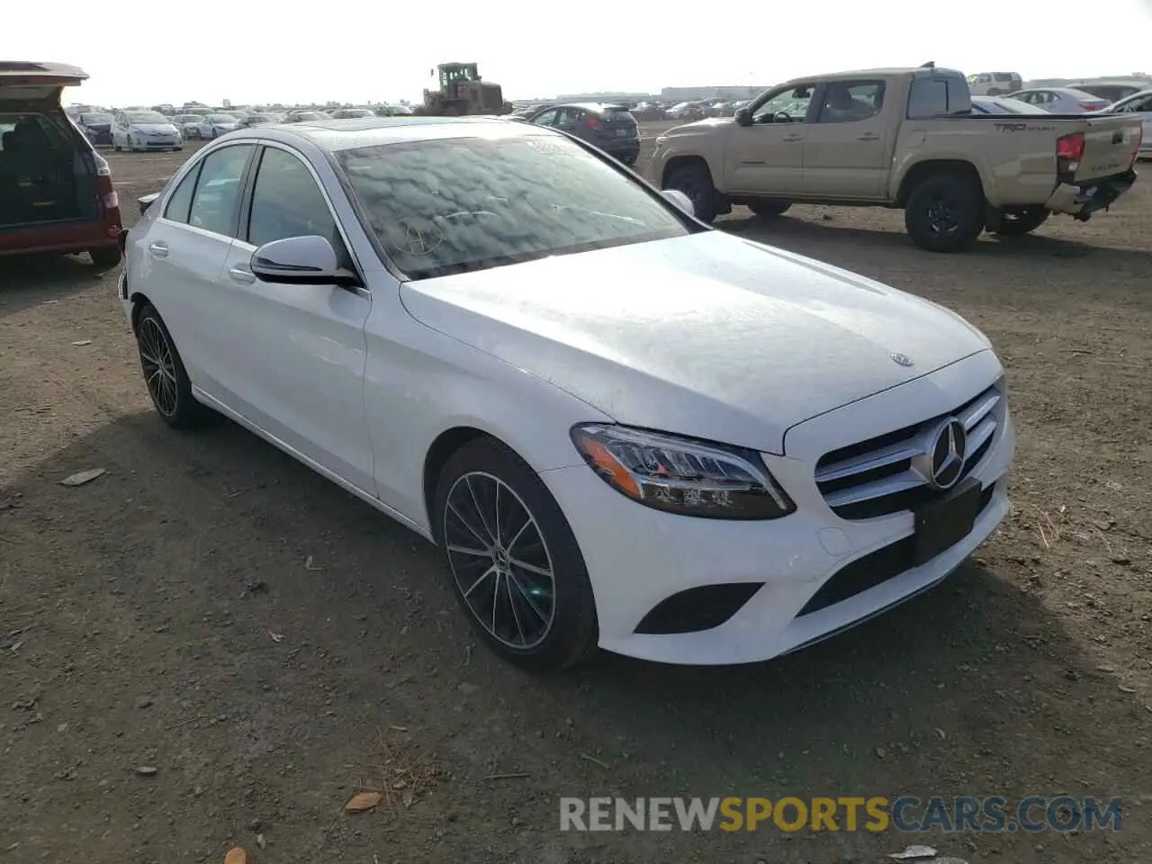 1 fotografías del automóvil dañado WDDWF8DB6LR550909 MERCEDES-BENZ C-CLASS 2020