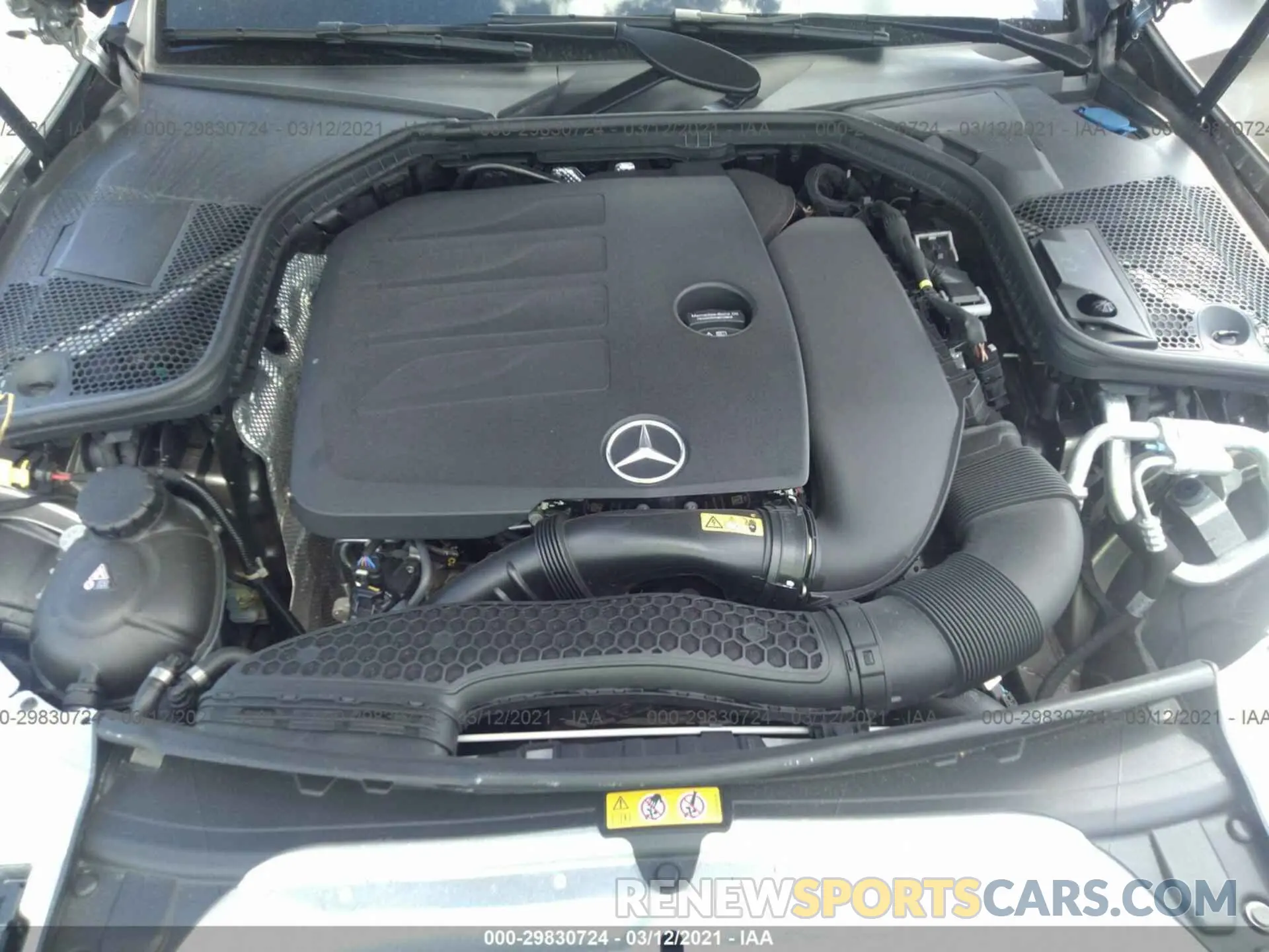 10 fotografías del automóvil dañado WDDWF8DB9LR558812 MERCEDES-BENZ C-CLASS 2020