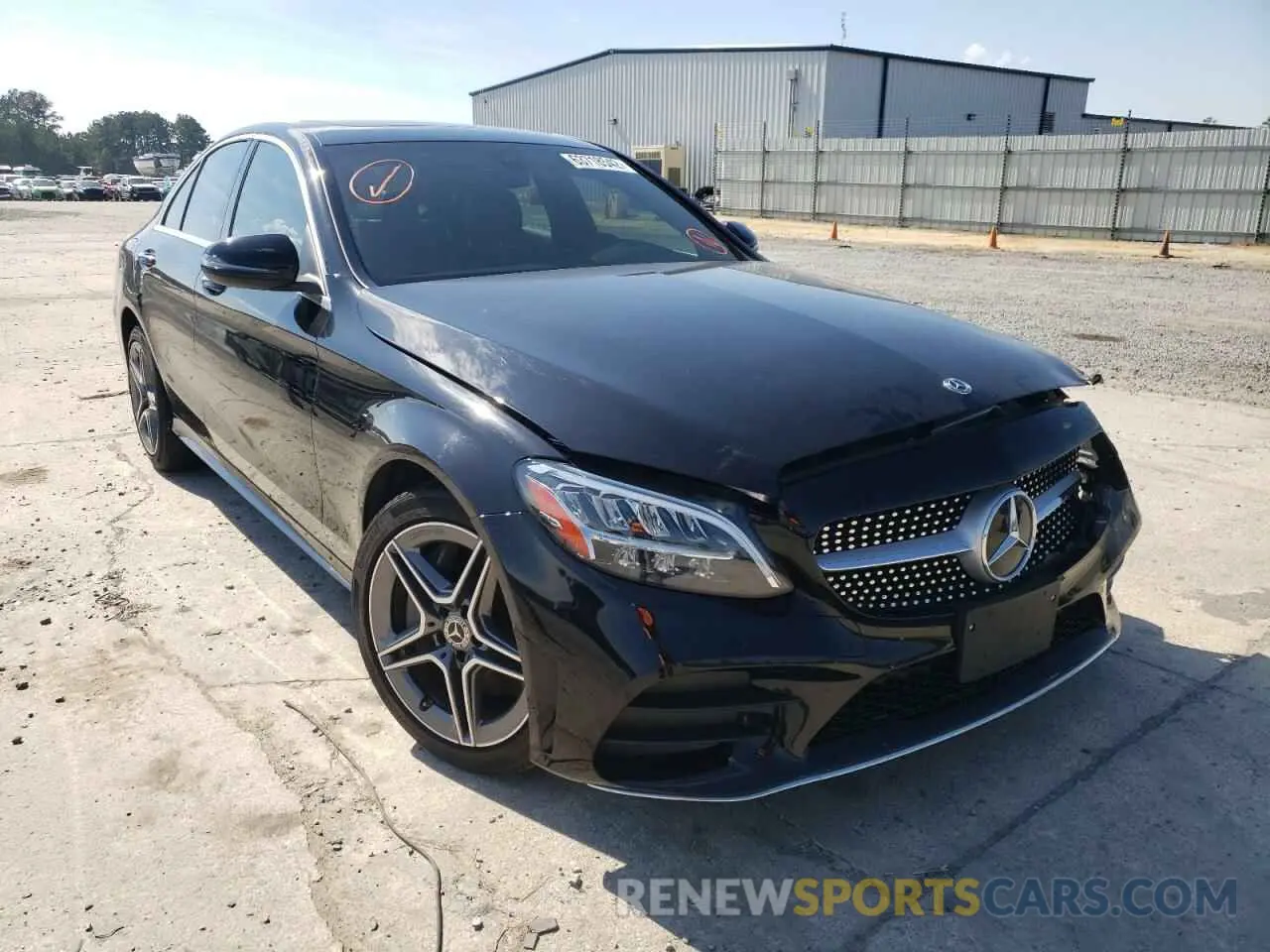 1 fotografías del automóvil dañado WDDWF8EB1LR542859 MERCEDES-BENZ C-CLASS 2020