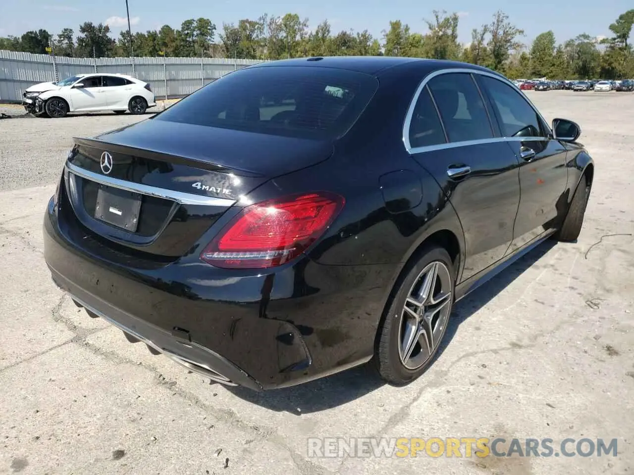 4 fotografías del automóvil dañado WDDWF8EB1LR542859 MERCEDES-BENZ C-CLASS 2020