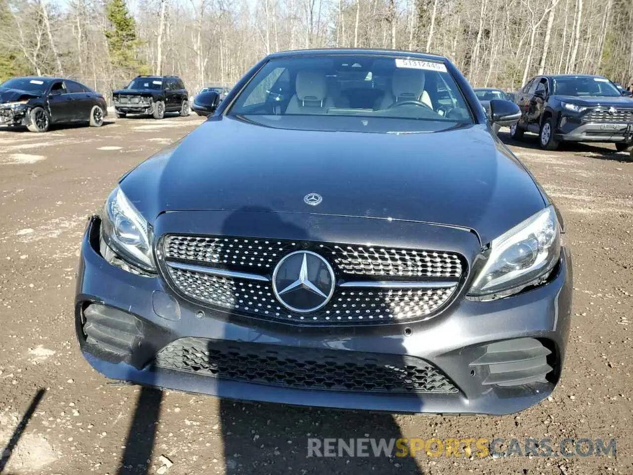 5 fotografías del automóvil dañado WDDWK8EB5LF980829 MERCEDES-BENZ C-CLASS 2020