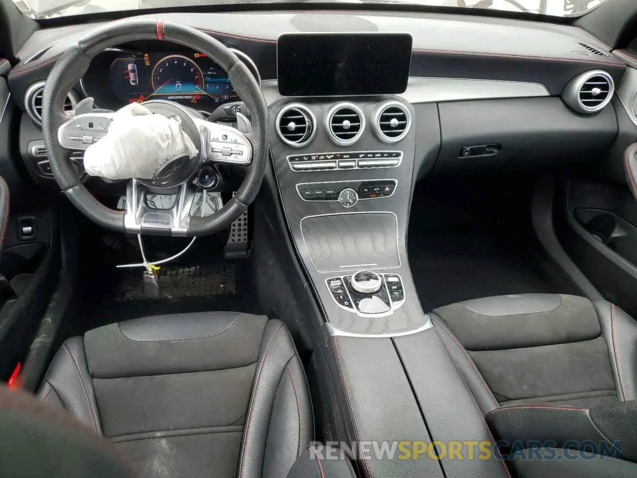 8 fotografías del automóvil dañado W1KWF6EB3MR605899 MERCEDES-BENZ C-CLASS 2021
