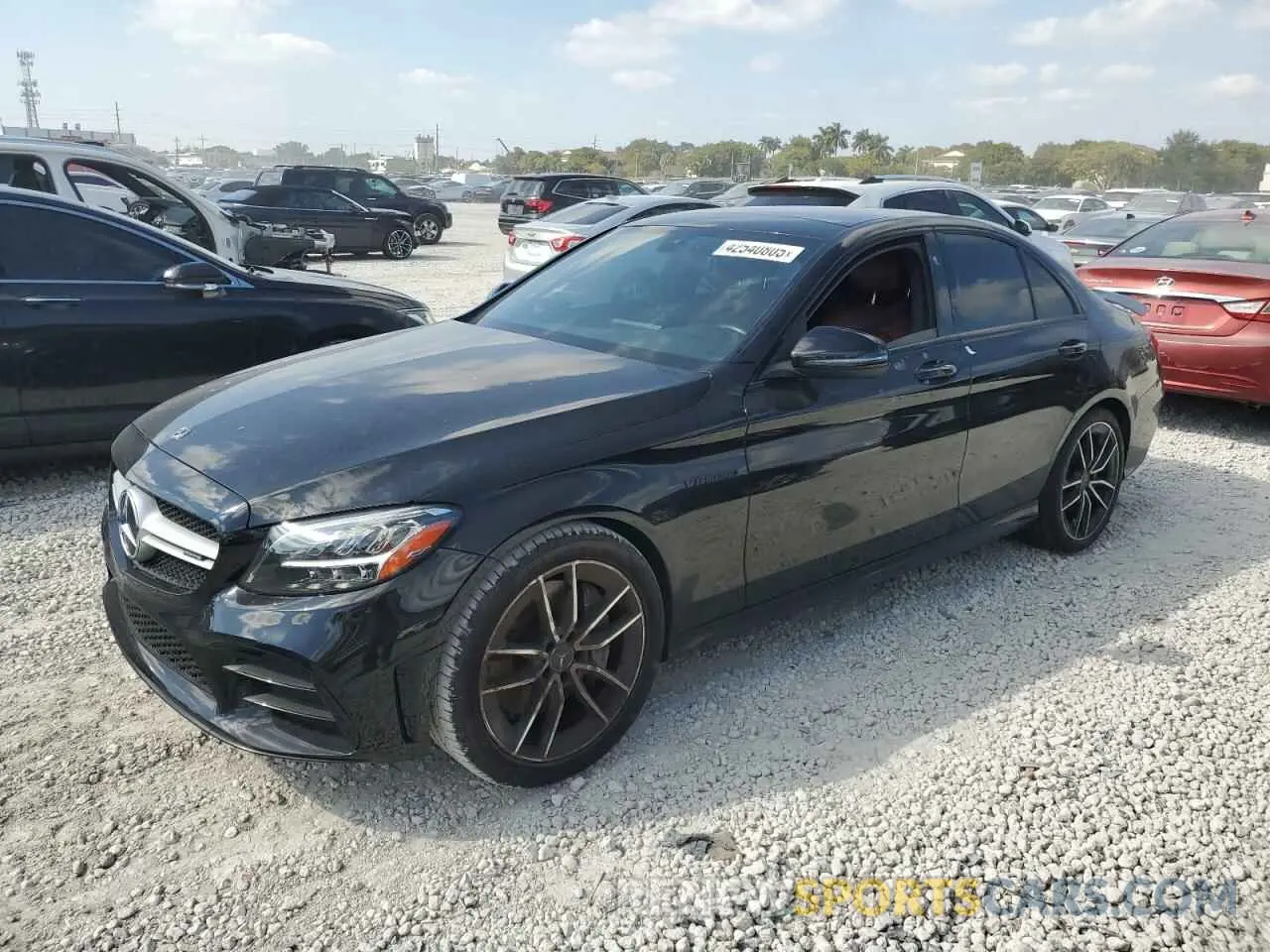 1 fotografías del automóvil dañado W1KWF6EB3MR617003 MERCEDES-BENZ C-CLASS 2021
