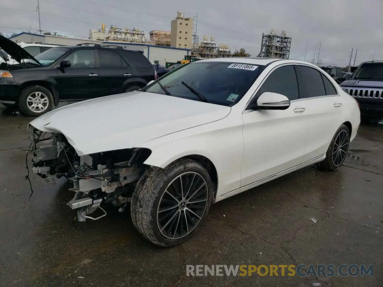 1 fotografías del automóvil dañado W1KWF8DB0MR648366 MERCEDES-BENZ C-CLASS 2021