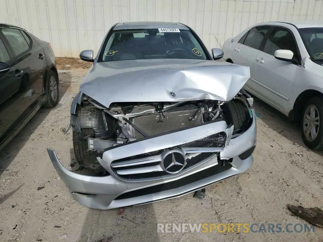 9 fotografías del automóvil dañado W1KWF8DB1MR633651 MERCEDES-BENZ C-CLASS 2021