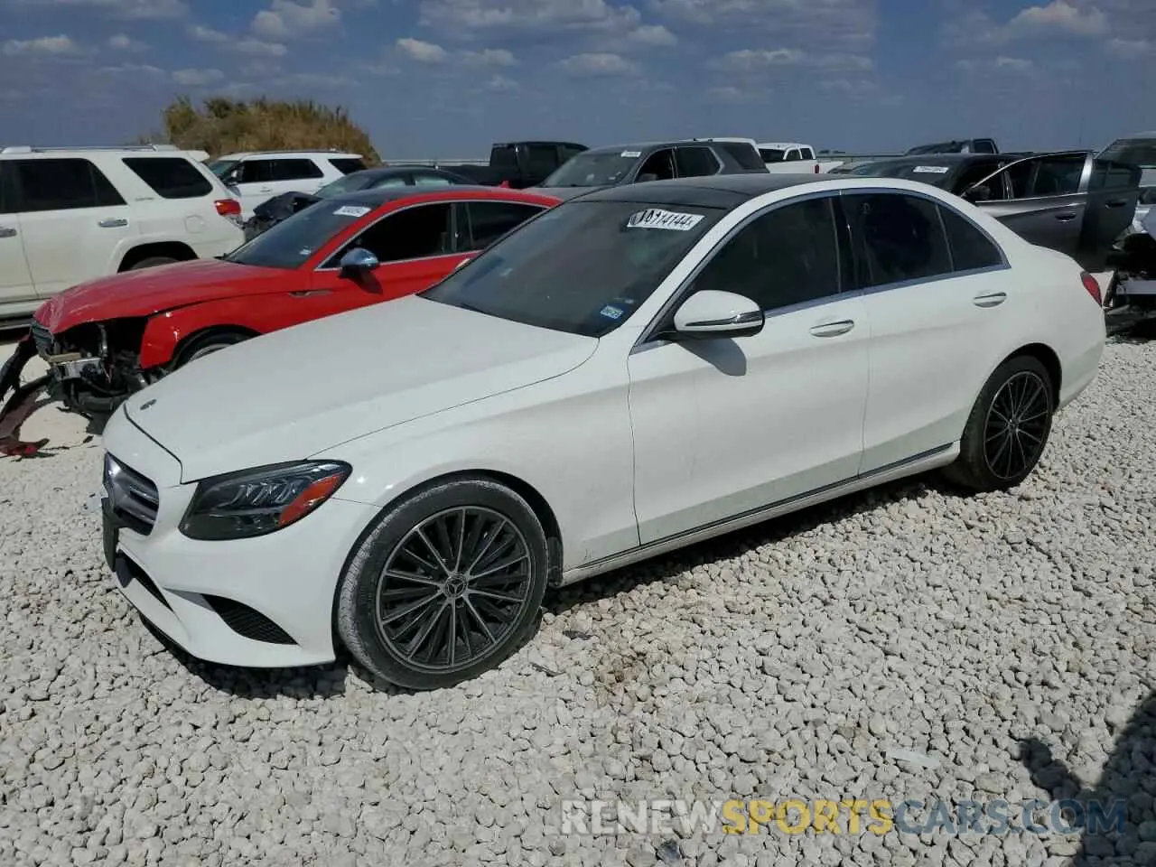 1 fotografías del automóvil dañado W1KWF8DB4MR617220 MERCEDES-BENZ C-CLASS 2021