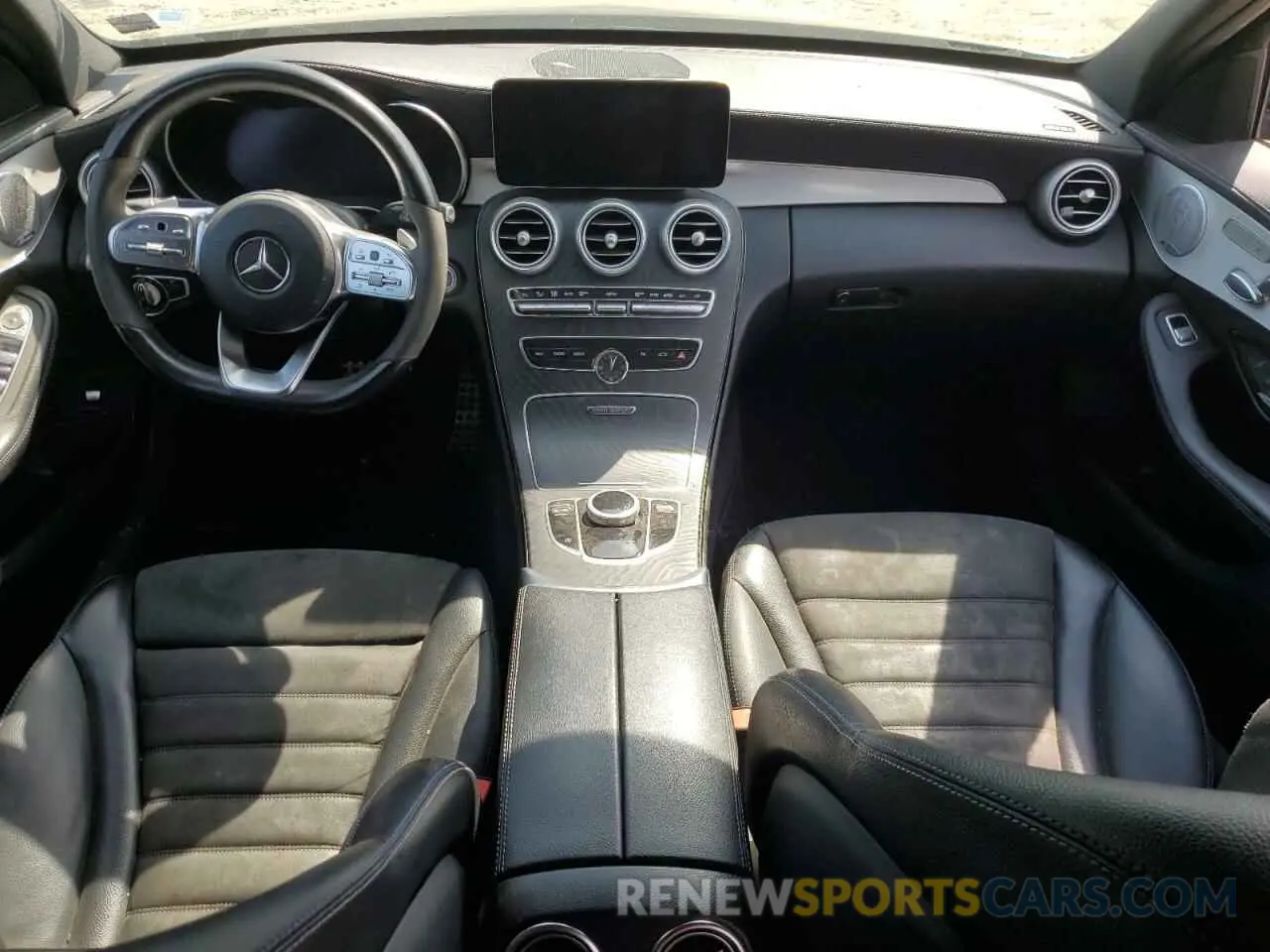 8 fotografías del automóvil dañado W1KWF8DB4MR630629 MERCEDES-BENZ C-CLASS 2021