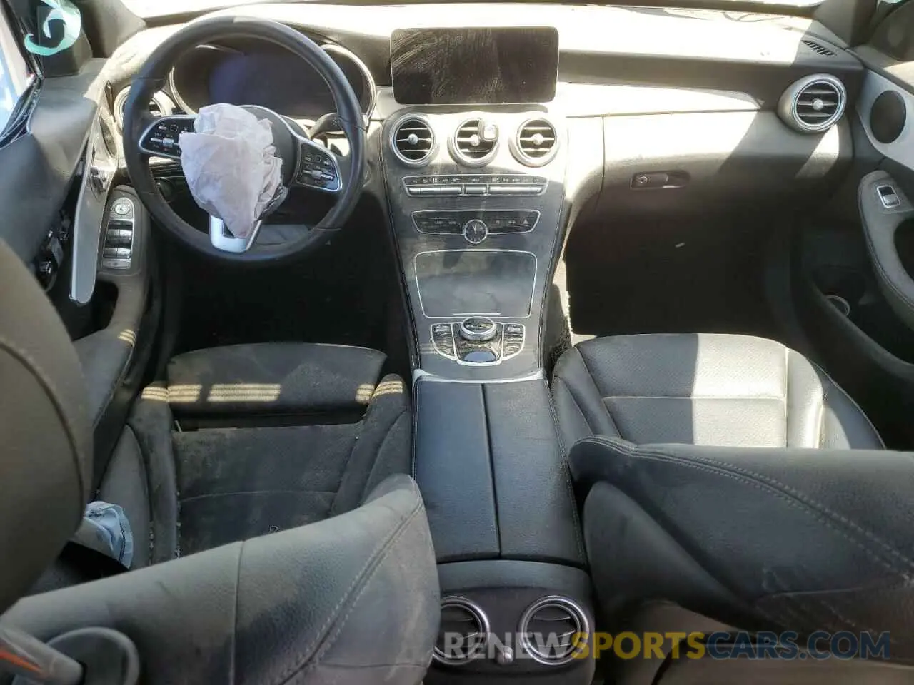 8 fotografías del automóvil dañado W1KWF8DB5MR626928 MERCEDES-BENZ C-CLASS 2021