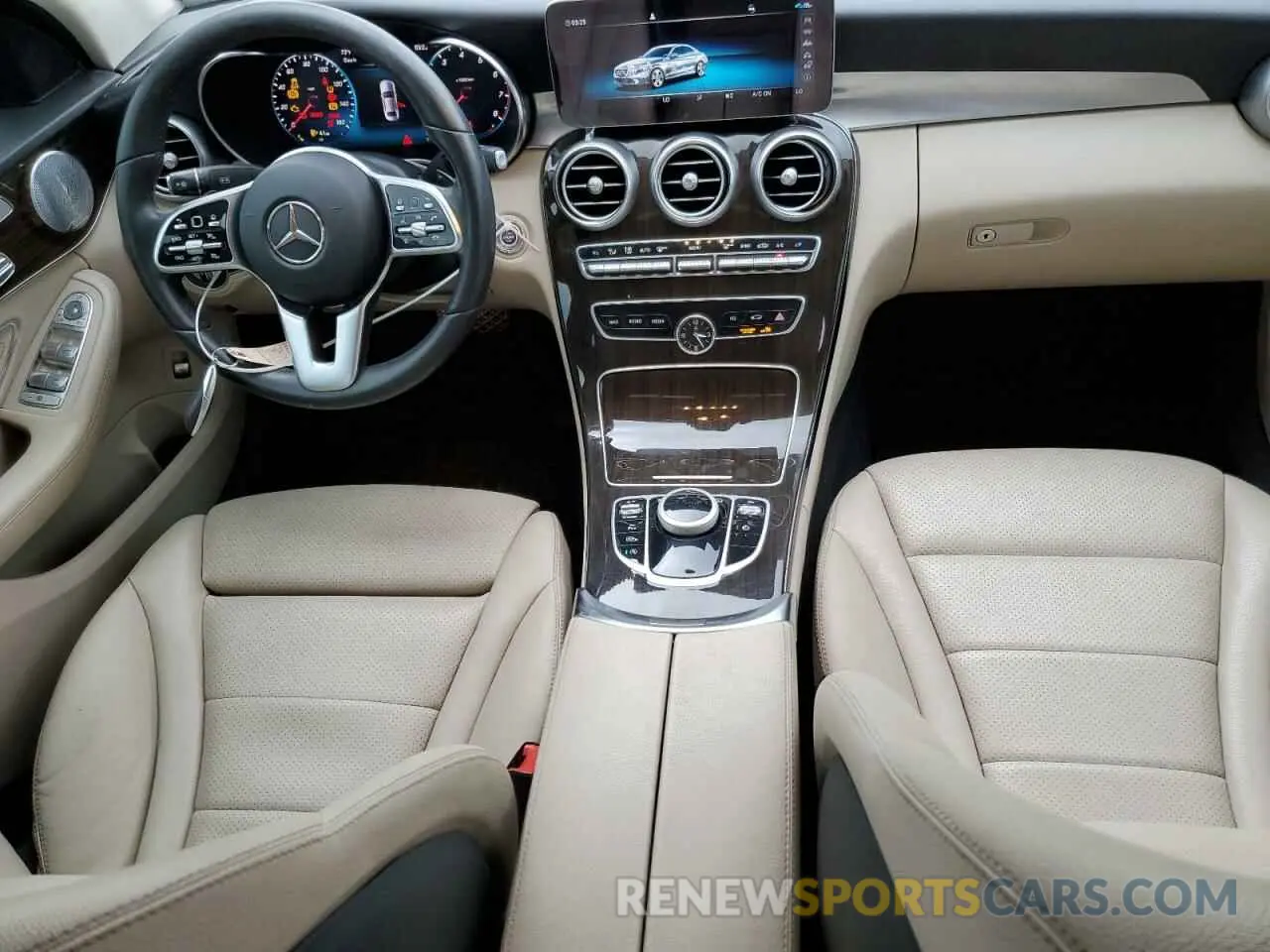 8 fotografías del automóvil dañado W1KWF8DB5MR645091 MERCEDES-BENZ C-CLASS 2021