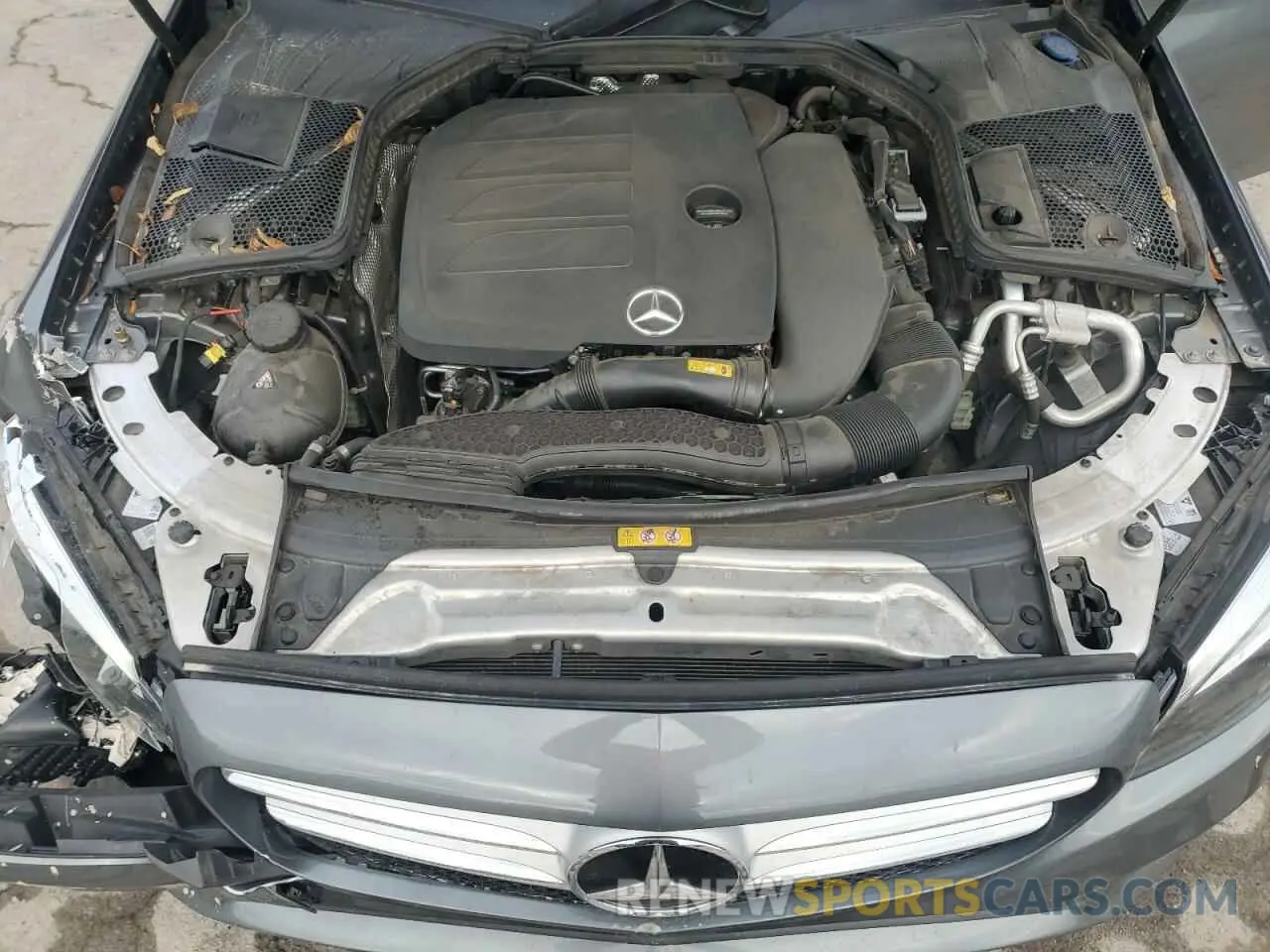 11 fotografías del automóvil dañado W1KWF8DB6MR647772 MERCEDES-BENZ C-CLASS 2021