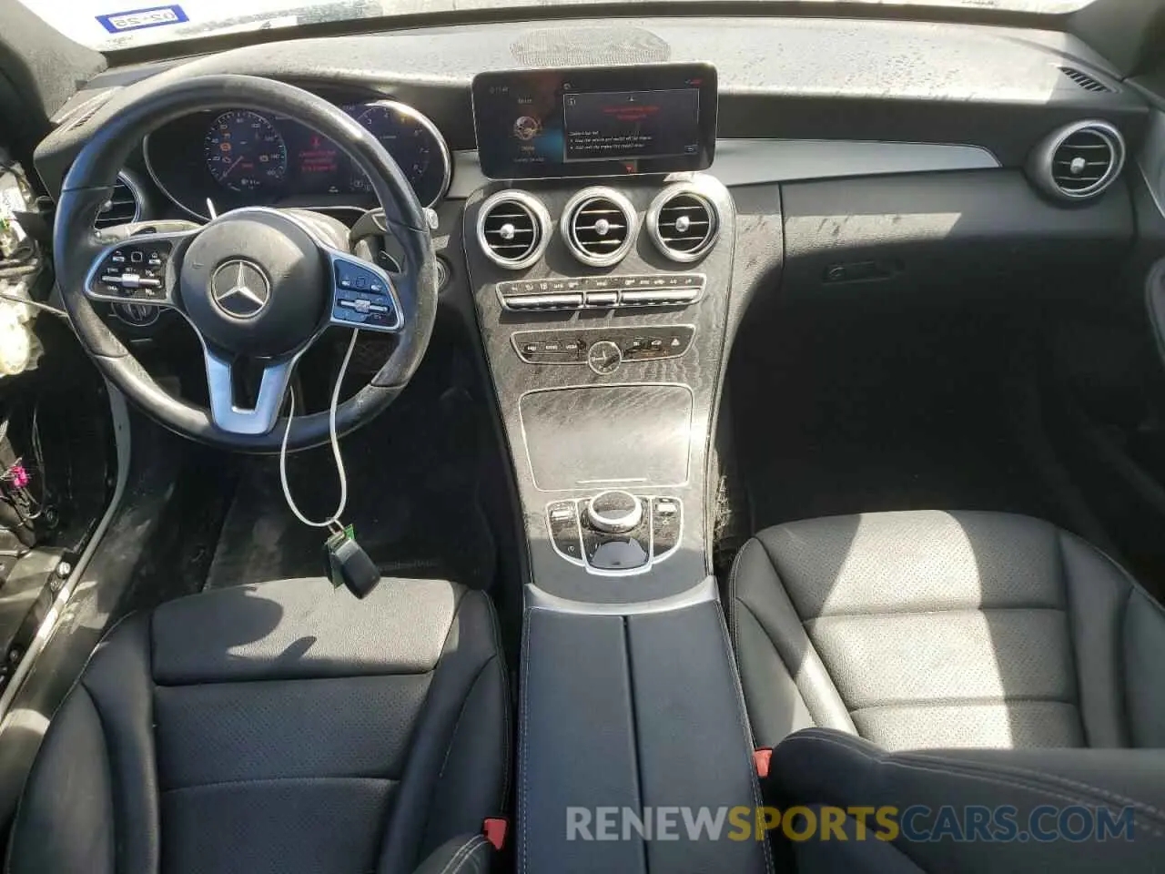 8 fotografías del automóvil dañado W1KWF8DB8MR644503 MERCEDES-BENZ C-CLASS 2021