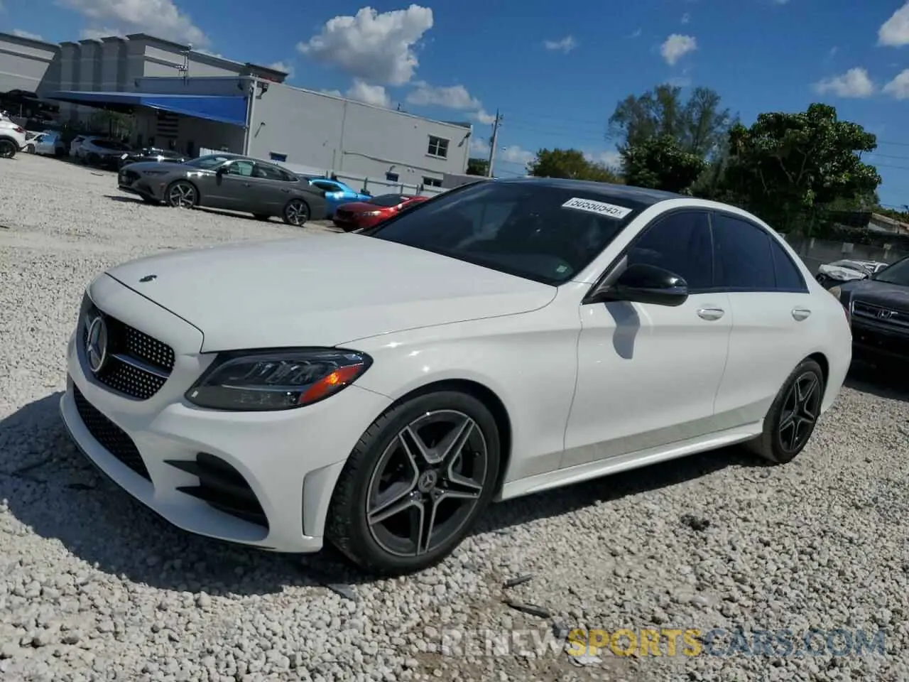 1 fotografías del automóvil dañado W1KWF8DBXMR610630 MERCEDES-BENZ C-CLASS 2021