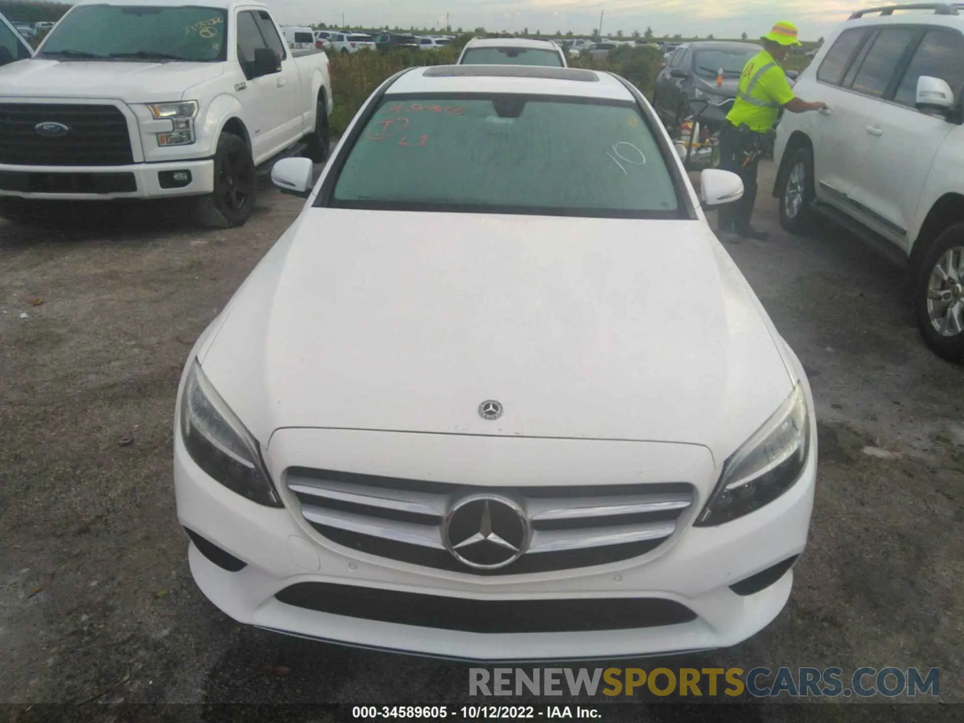 6 fotografías del automóvil dañado W1KWF8DBXMR622499 MERCEDES-BENZ C-CLASS 2021