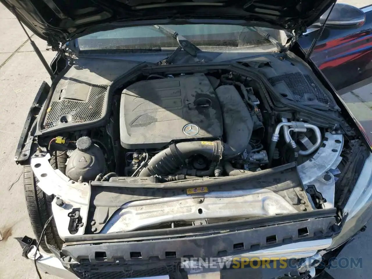 12 fotografías del automóvil dañado W1KWF8DBXMR629713 MERCEDES-BENZ C-CLASS 2021