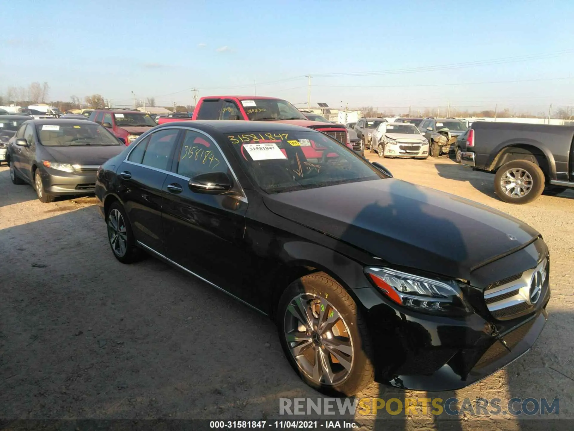 1 fotografías del automóvil dañado W1KWF8EB2MR626173 MERCEDES-BENZ C-CLASS 2021