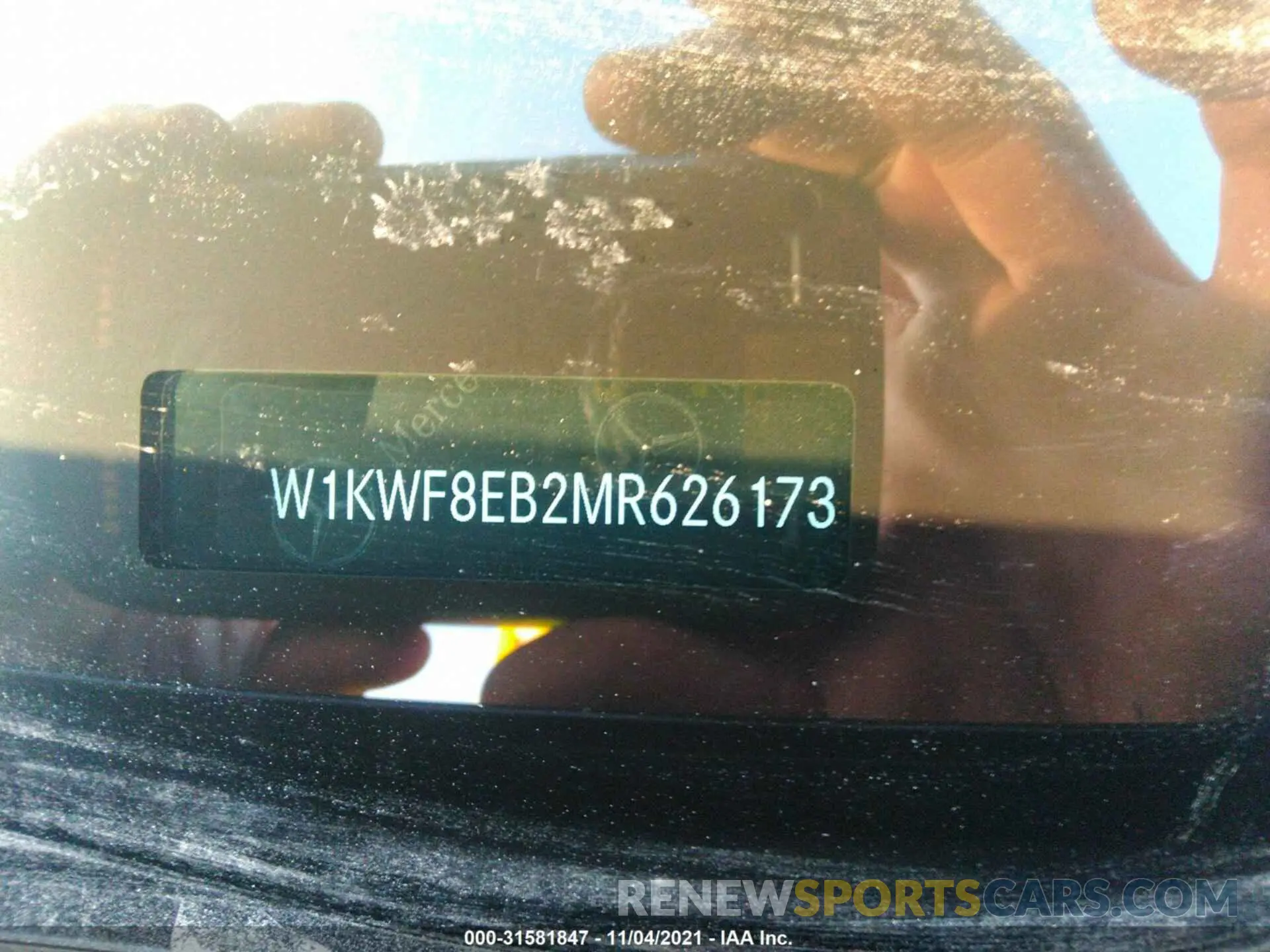 9 fotografías del automóvil dañado W1KWF8EB2MR626173 MERCEDES-BENZ C-CLASS 2021