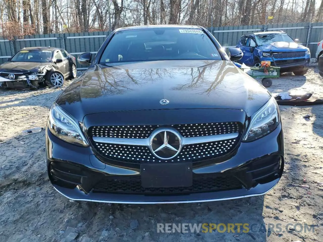5 fotografías del automóvil dañado W1KWF8EB3MR653544 MERCEDES-BENZ C-CLASS 2021
