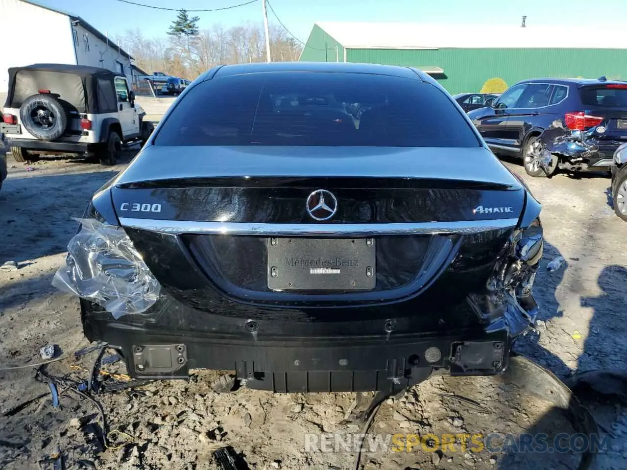 6 fotografías del automóvil dañado W1KWF8EB3MR653544 MERCEDES-BENZ C-CLASS 2021