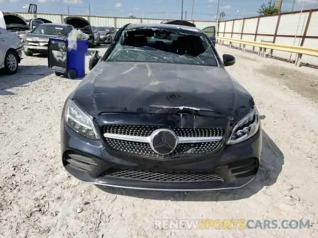 5 fotografías del automóvil dañado W1KWF8EB5MR615653 MERCEDES-BENZ C-CLASS 2021