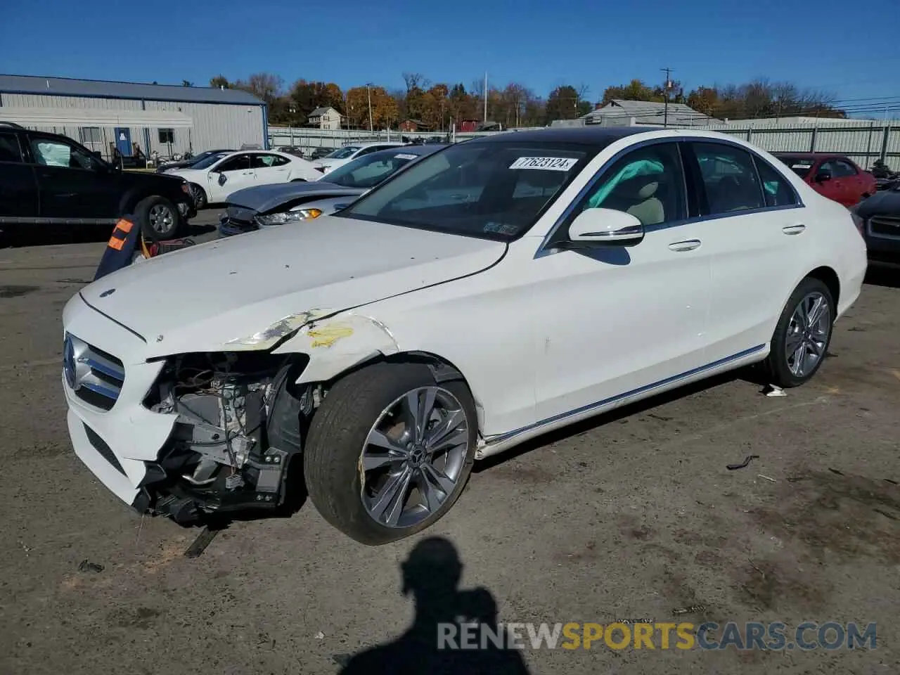 1 fotografías del automóvil dañado W1KWF8EB5MR626538 MERCEDES-BENZ C-CLASS 2021