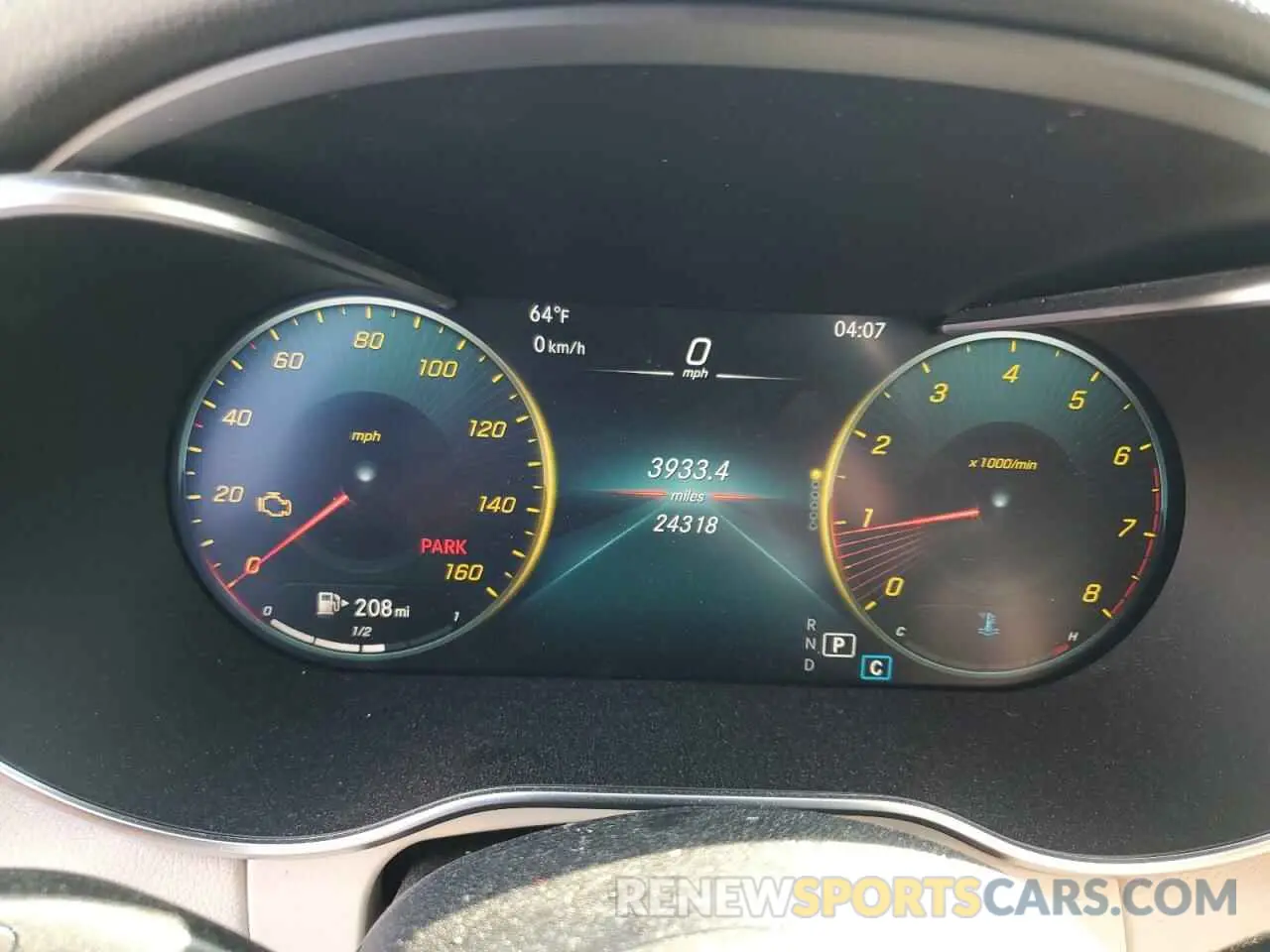 9 fotografías del automóvil dañado W1KWF8EB5MR630170 MERCEDES-BENZ C-CLASS 2021