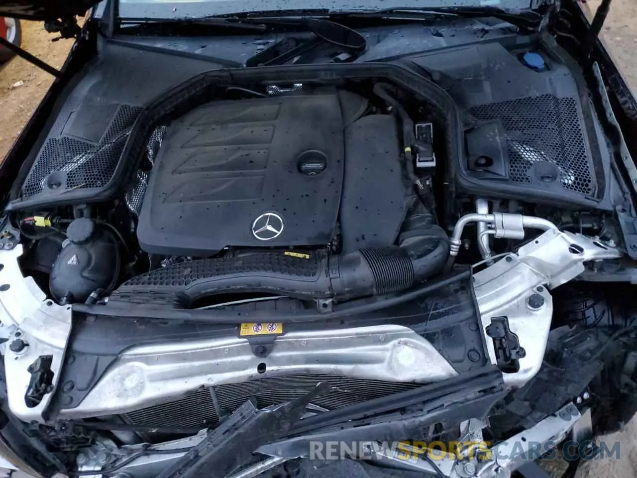 11 fotografías del automóvil dañado W1KWF8EB7MR642434 MERCEDES-BENZ C-CLASS 2021
