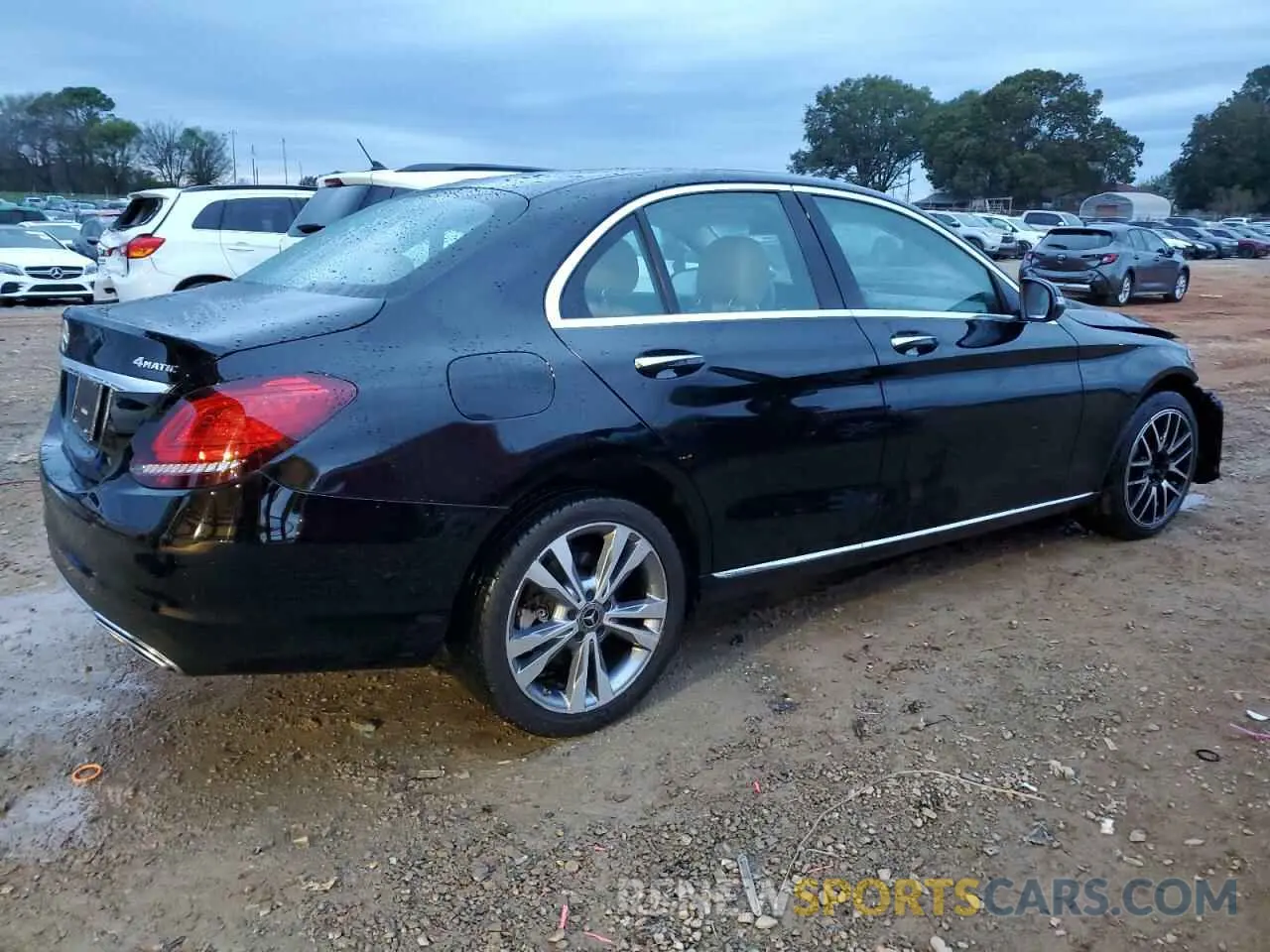 3 fotografías del automóvil dañado W1KWF8EB7MR642434 MERCEDES-BENZ C-CLASS 2021