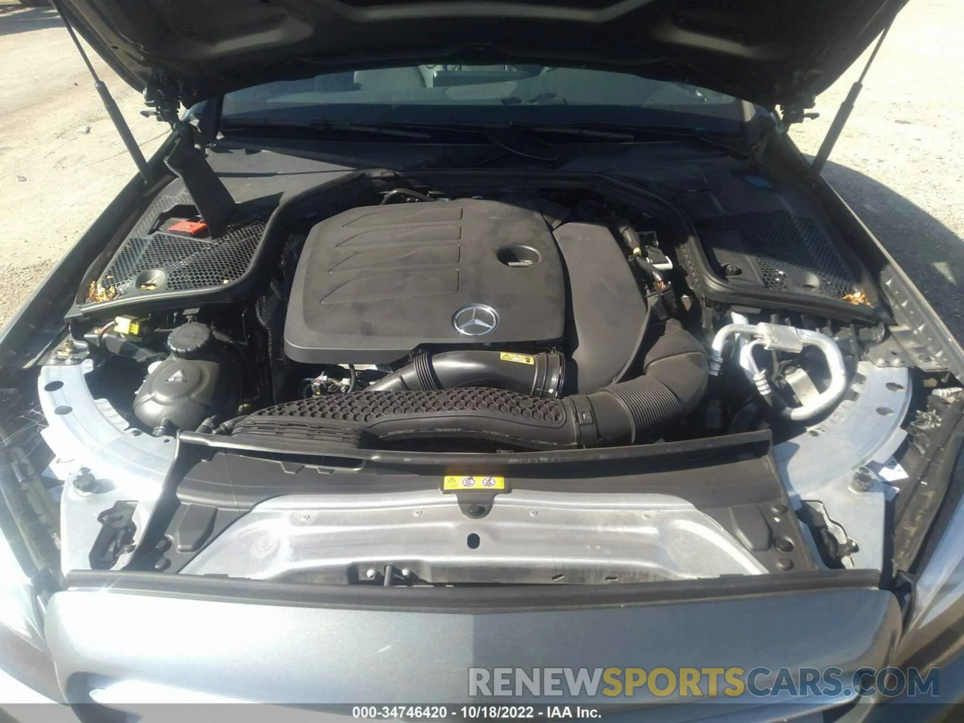 10 fotografías del automóvil dañado W1KWF8EB7MR644524 MERCEDES-BENZ C-CLASS 2021