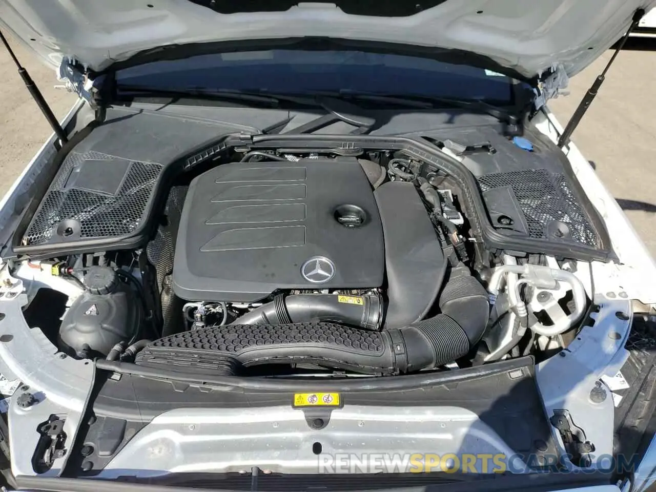 11 fotografías del automóvil dañado W1KWF8EB8MR614237 MERCEDES-BENZ C-CLASS 2021