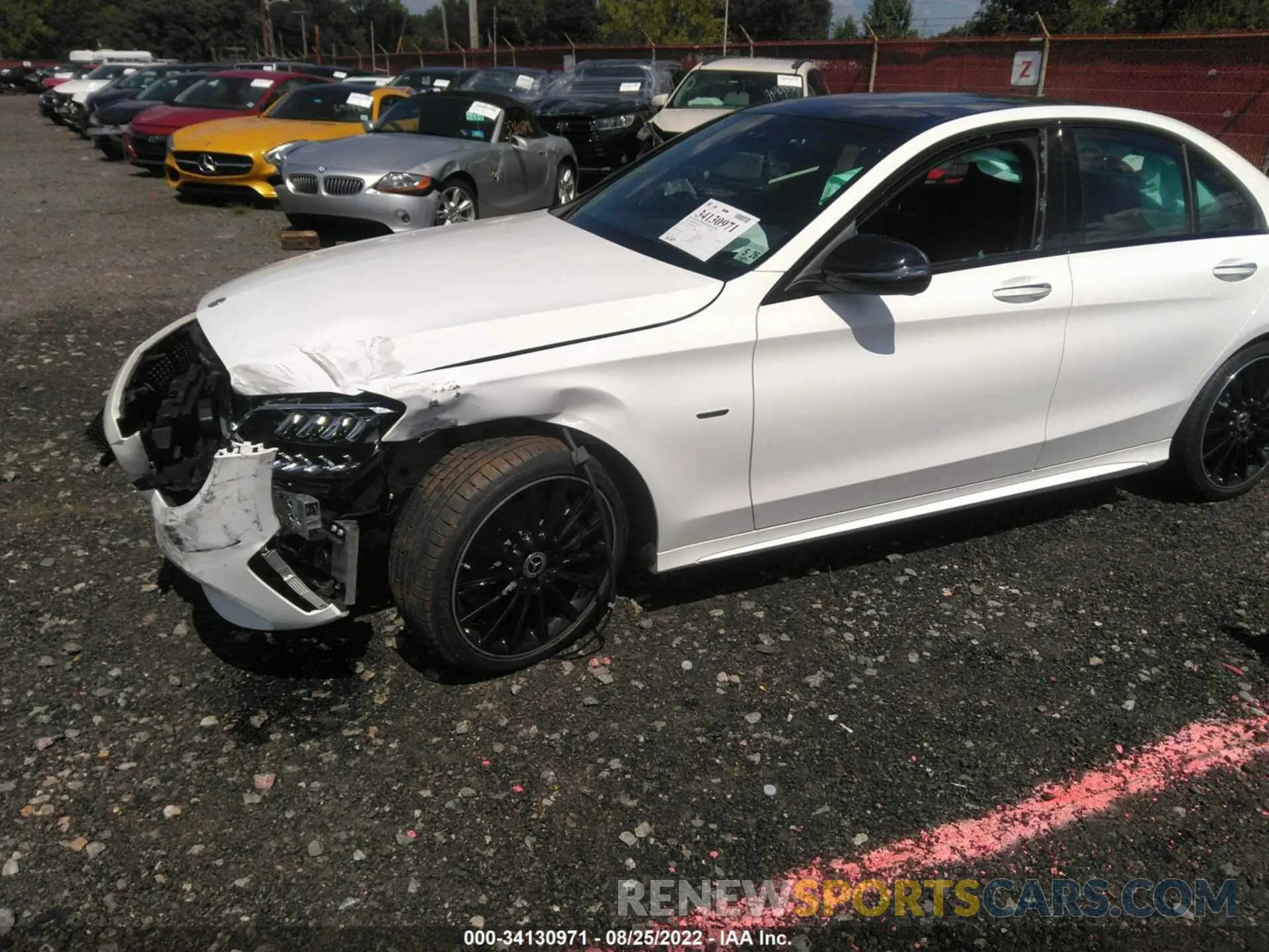 6 fotografías del automóvil dañado W1KWF8EB9MR625800 MERCEDES-BENZ C-CLASS 2021