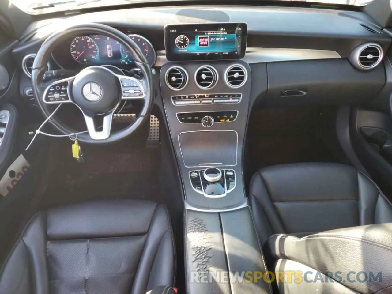 8 fotografías del automóvil dañado W1KWF8EB9MR650826 MERCEDES-BENZ C-CLASS 2021