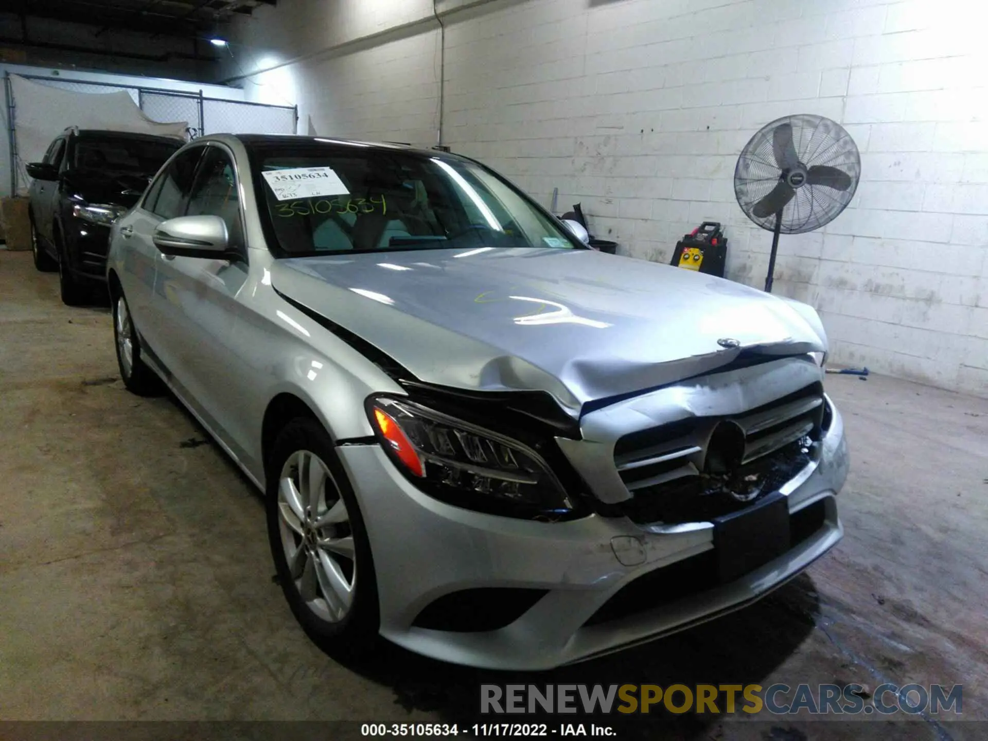 1 fotografías del automóvil dañado W1KWF8EBXMR622386 MERCEDES-BENZ C-CLASS 2021