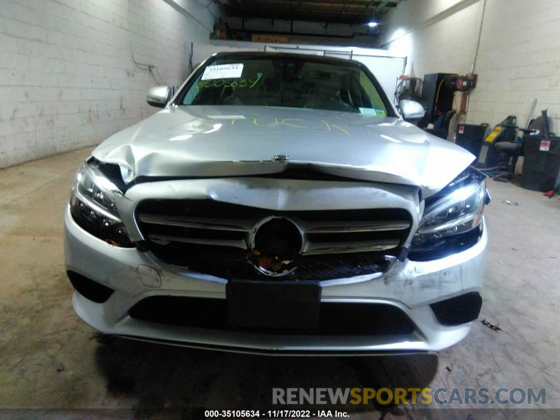 6 fotografías del automóvil dañado W1KWF8EBXMR622386 MERCEDES-BENZ C-CLASS 2021