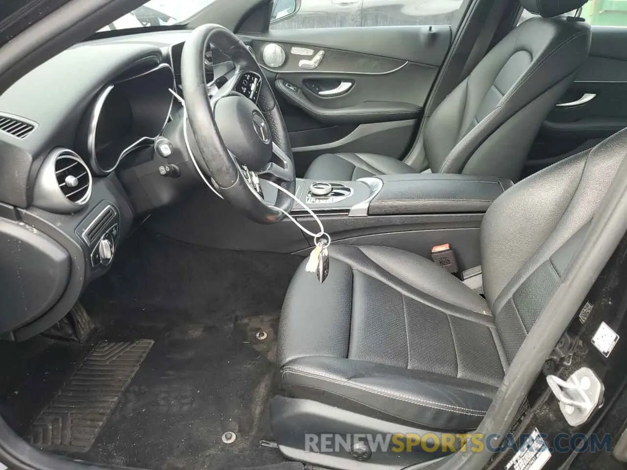 7 fotografías del automóvil dañado W1KWF8EBXMR629631 MERCEDES-BENZ C-CLASS 2021