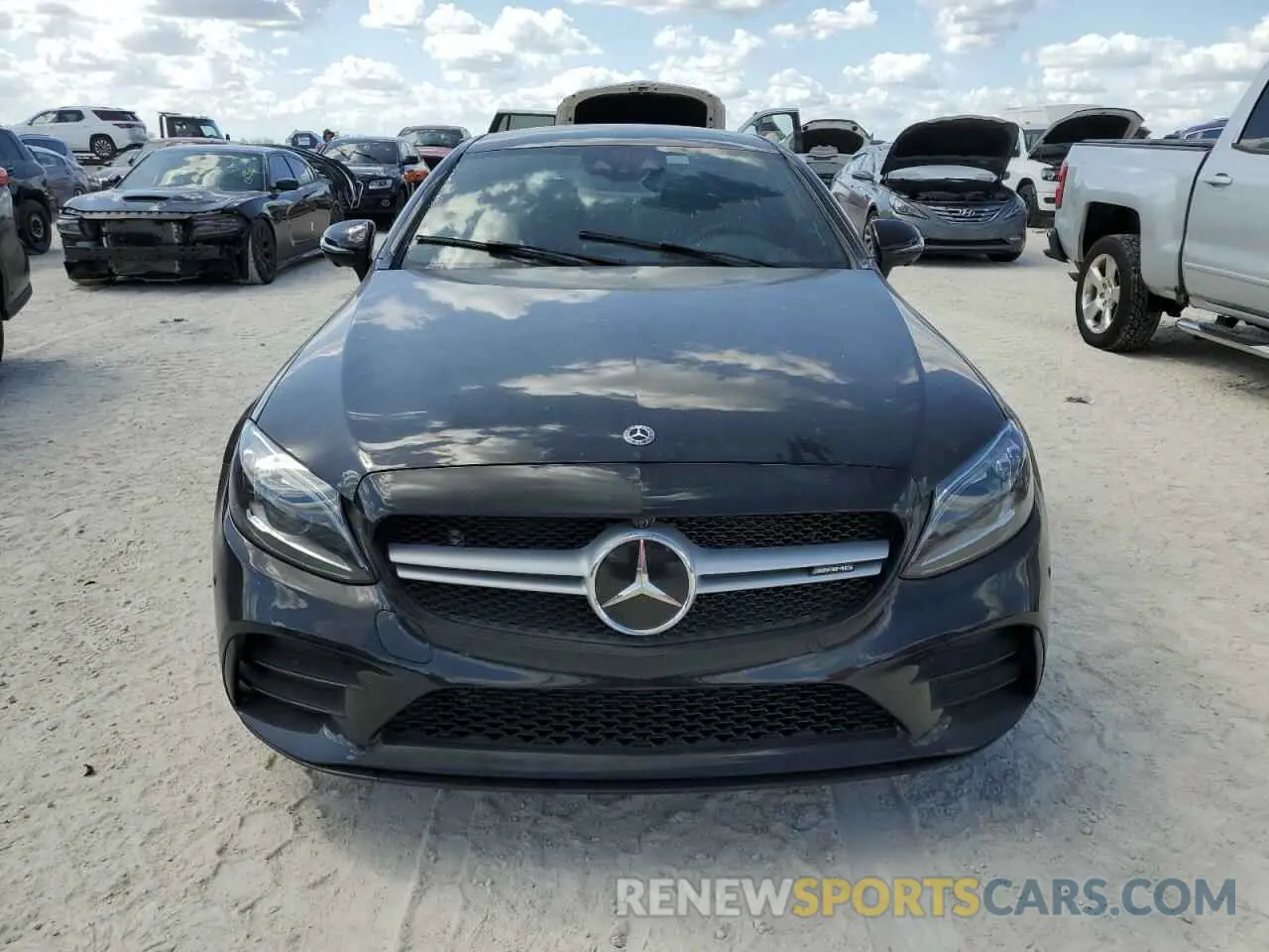 5 fotografías del automóvil dañado W1KWJ6EB0MG091570 MERCEDES-BENZ C-CLASS 2021