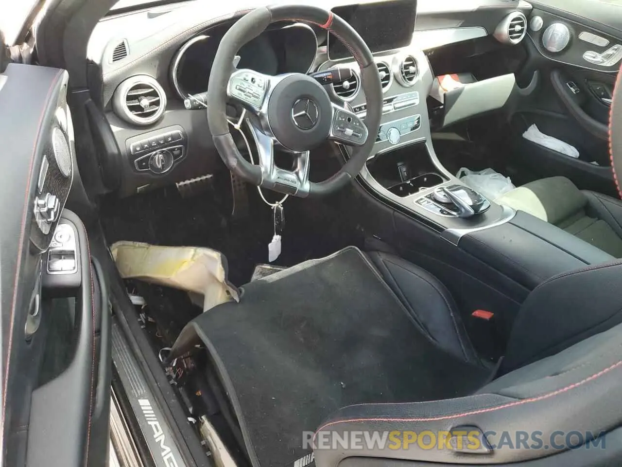 8 fotografías del automóvil dañado W1KWJ6EB0MG091570 MERCEDES-BENZ C-CLASS 2021