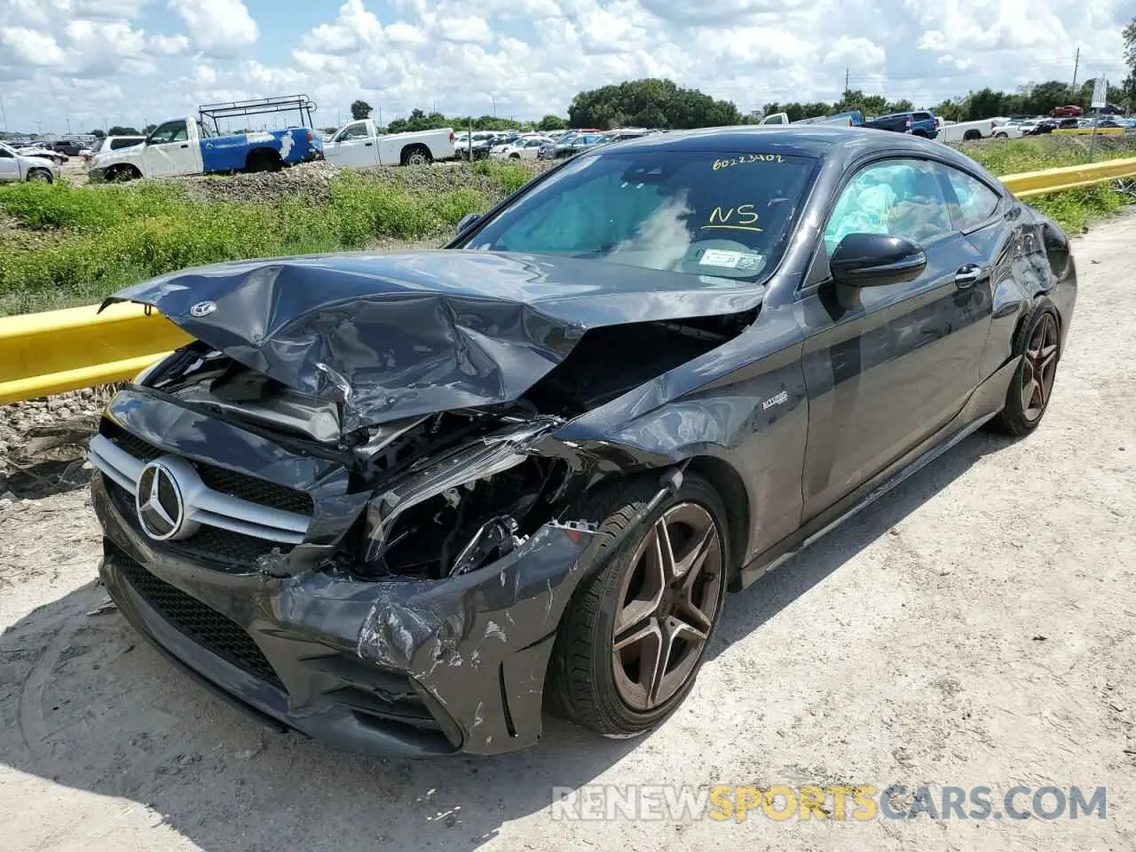 2 fotografías del automóvil dañado W1KWJ6EB2MG068890 MERCEDES-BENZ C-CLASS 2021
