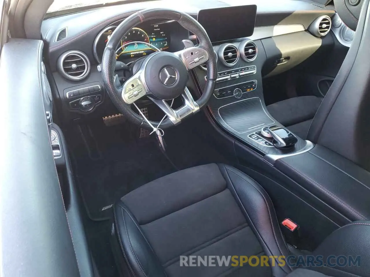 8 fotografías del automóvil dañado W1KWJ6EB9MG094080 MERCEDES-BENZ C-CLASS 2021