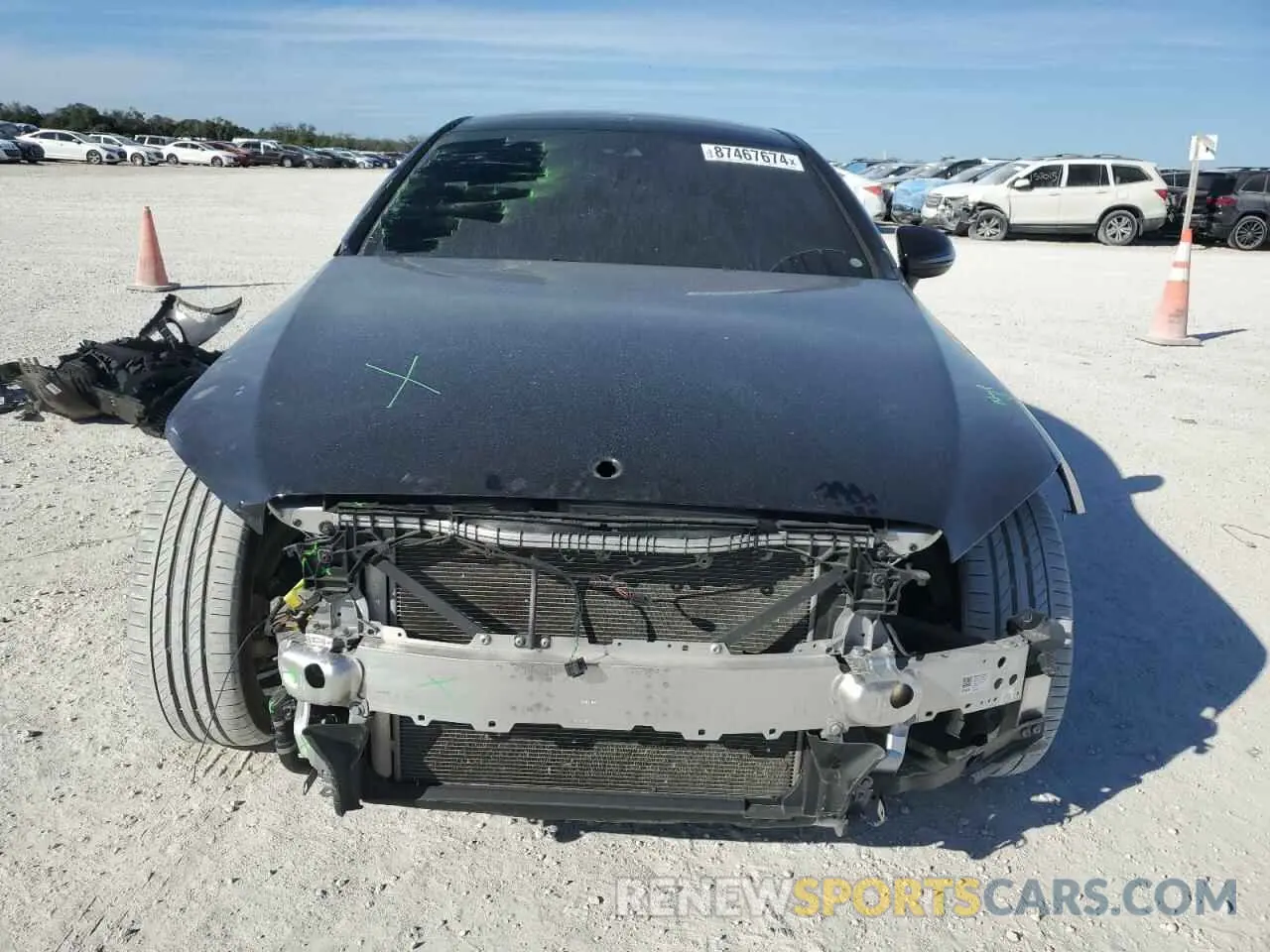 5 fotografías del automóvil dañado W1KWJ8DB3MG066286 MERCEDES-BENZ C-CLASS 2021